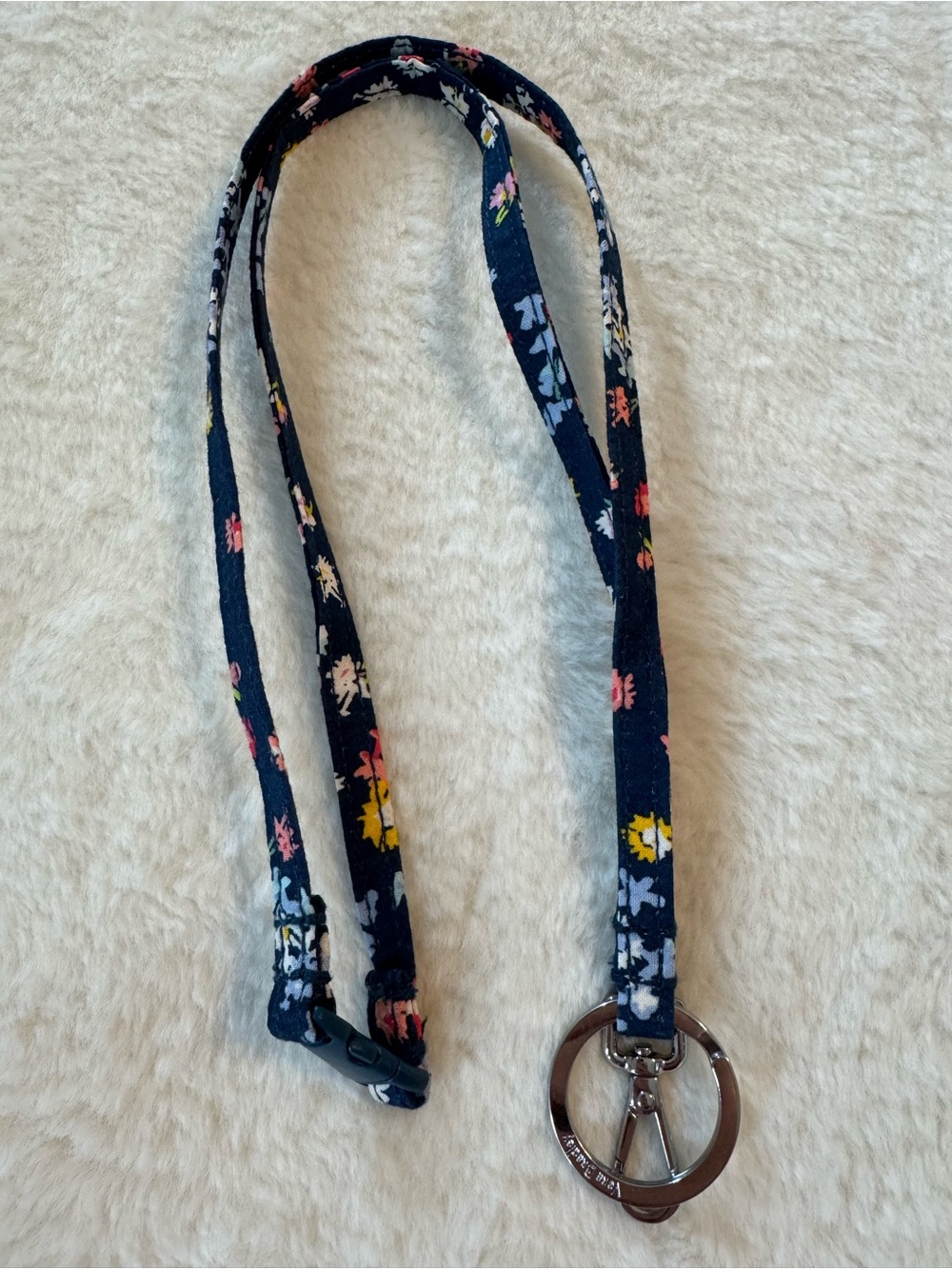 Vera Bradley Breakaway Lanyard in Scattered Wildflowers.